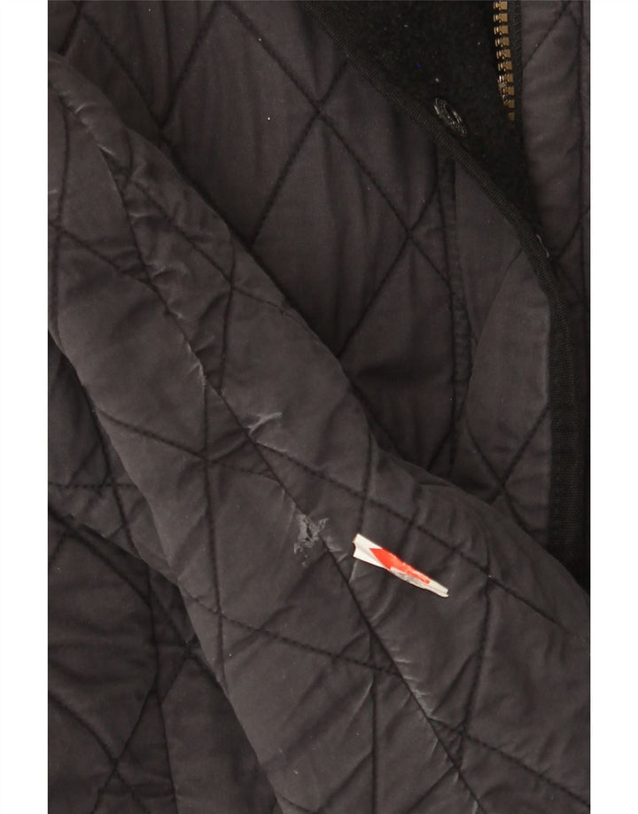 Barbour Womens Quilted Jacket UK 8 Small Navy Blue
