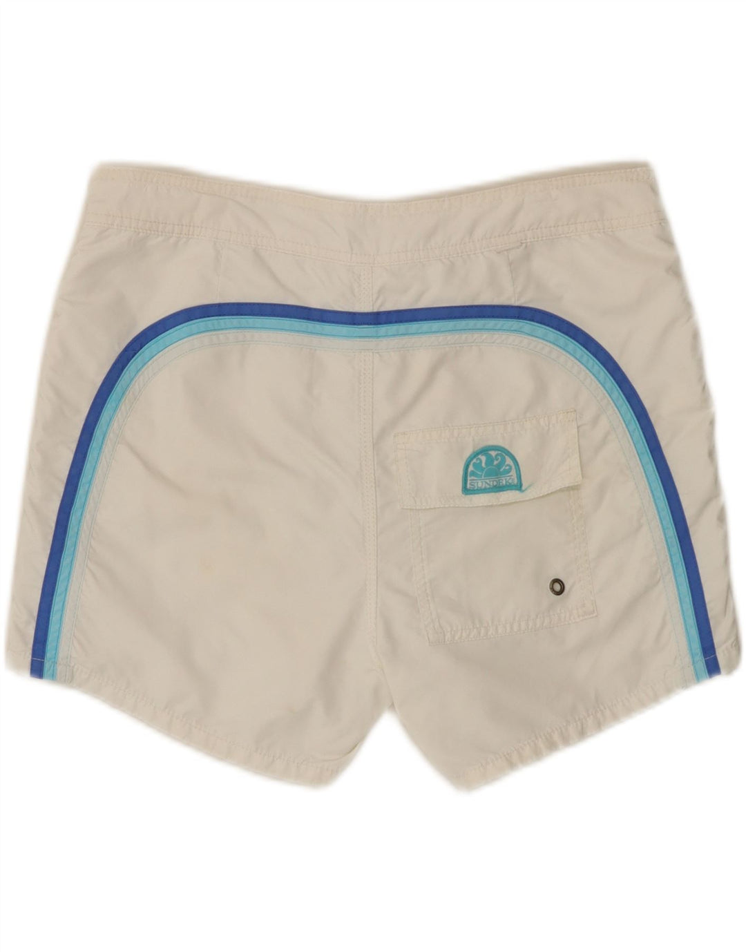 Sundek Mens Swimming Shorts Large White