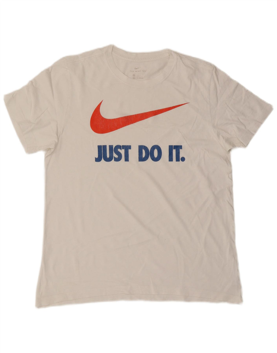 Nike Mens Graphic T-Shirt Top Large White Cotton