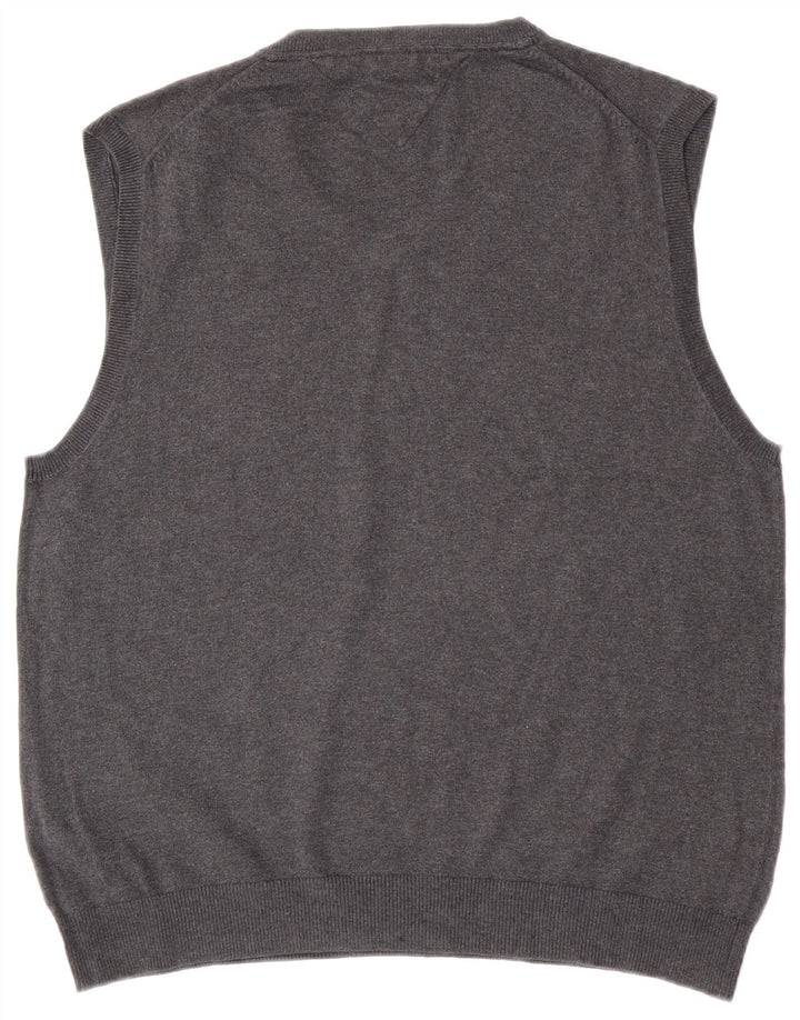 Canotta da uomo Tommy Hilfiger Canotta grande in cotone grigio