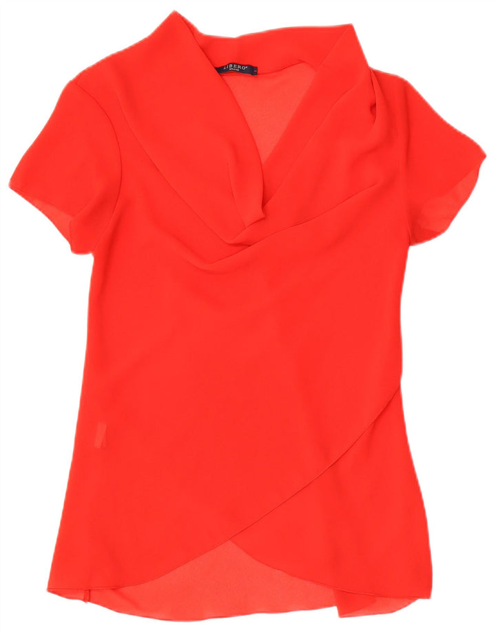 Libero Damebluse Top UK 10 Lille Rød Polyester