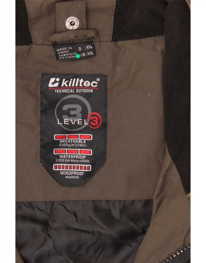 Killtec muška vjetrovka jakna UK 44 2XL kaki poliester u boji
