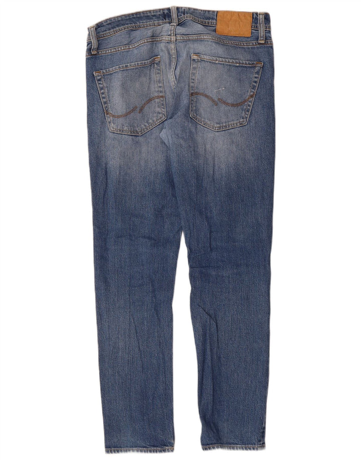 Jack & Jones Mens Tim Slim Jeans W30 L30 Blue Cotton