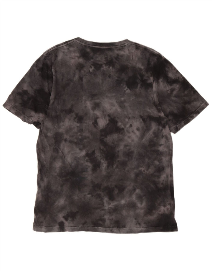 Hurley Mens Graphic T-Shirt Top Medium Black Tie Dye Cotton