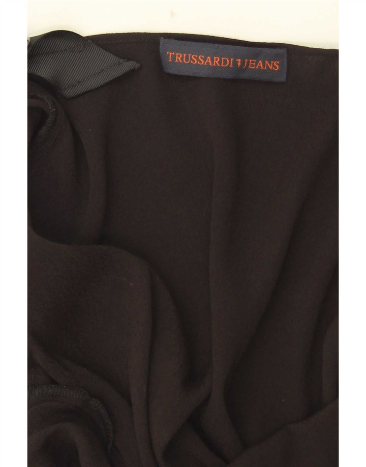 Trussardi Dame Off Shoulder Top IT 48 XL Sort Viscose