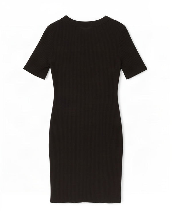 Zara Γυναικείο Φόρεμα Bodycon UK 10 Small Black