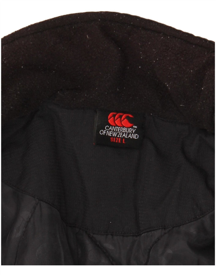 Canterbury Mens Windbreaker Jacket UK 40 Large Black Colourblock