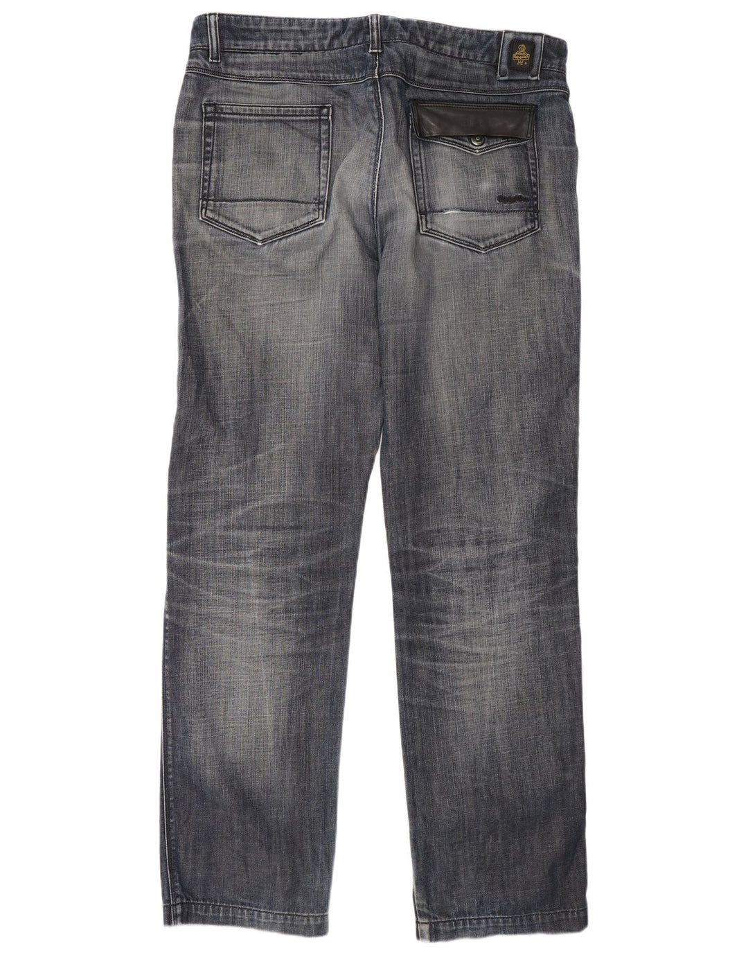 Refrigiwear Mens Straight Jeans W36 L34 Blue Cotton
