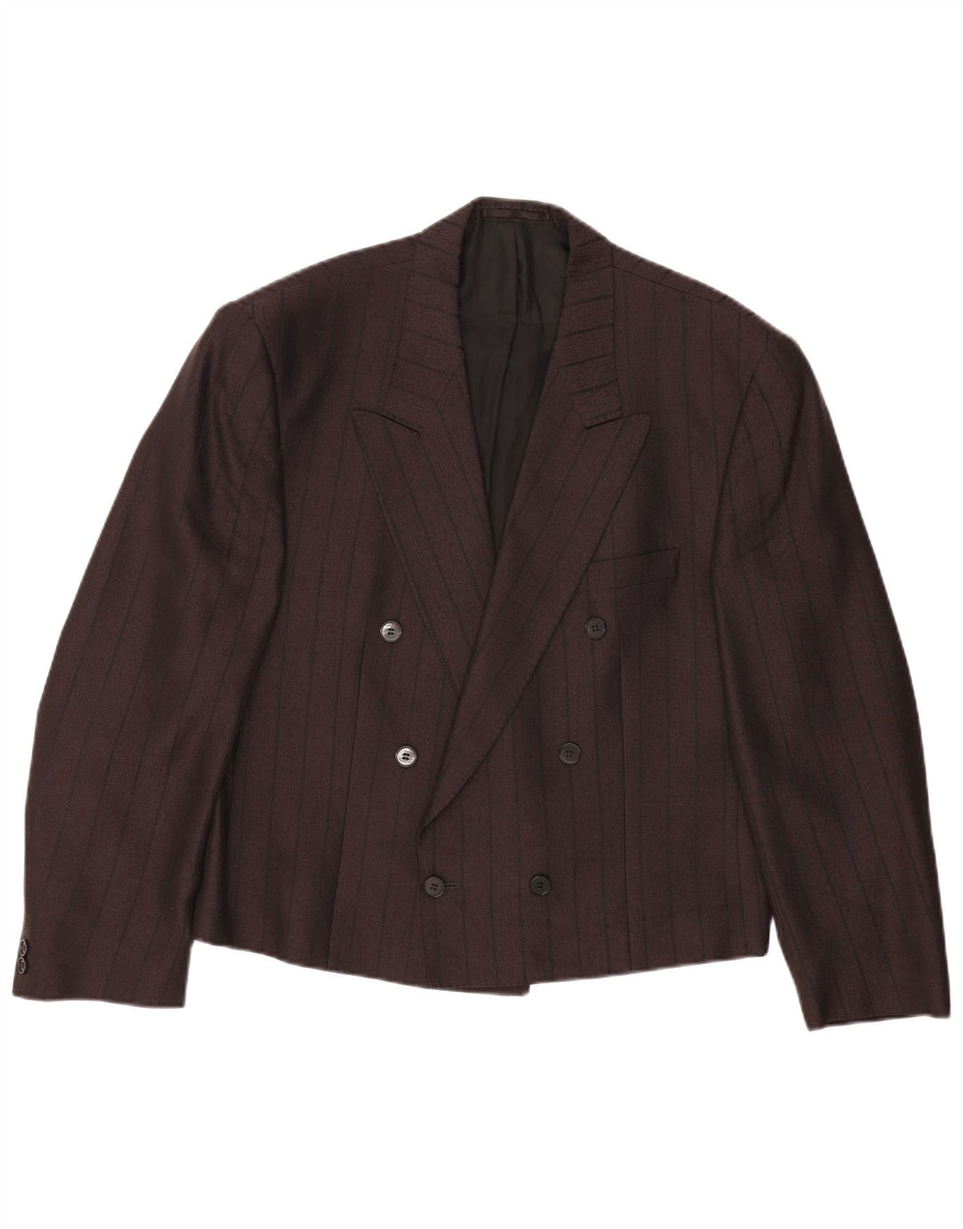 Ferkinghoff Zweireihiger Damen-Blazer, Gr. 20, 2XL, Grau, Nadelstreifen