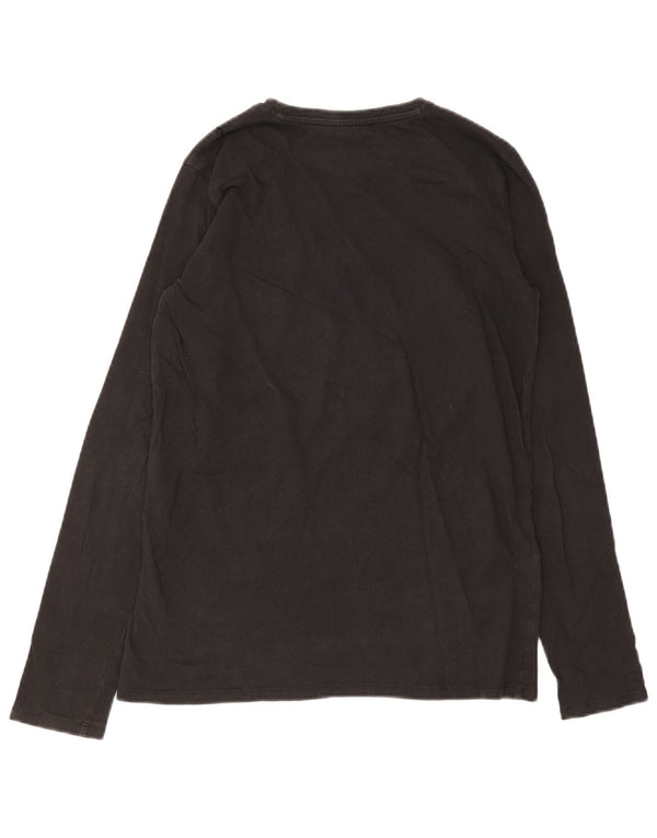 Guess Boys Graphic Top Long Sleeve 15-16 Years Black