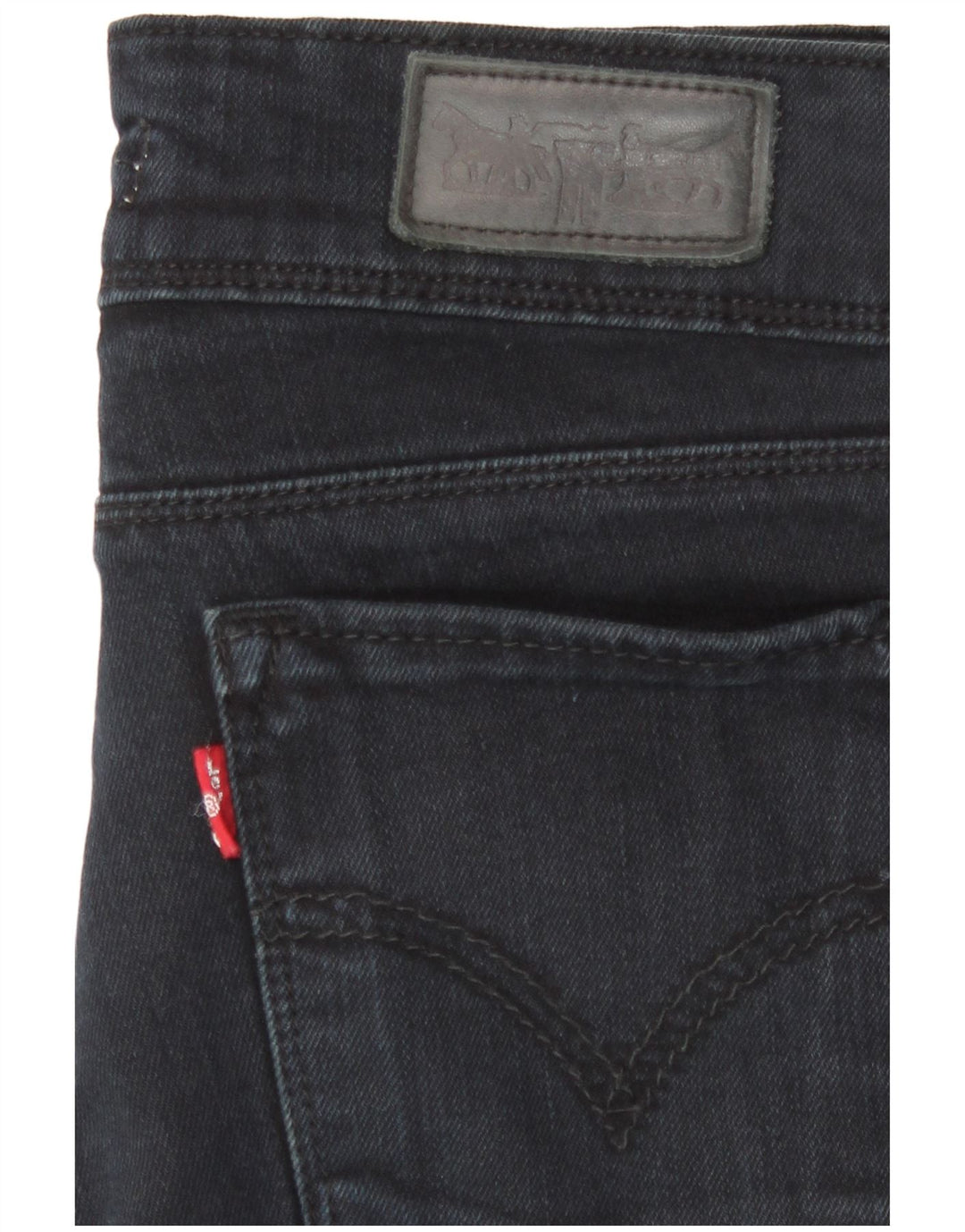 Levi's Damen 571 Slim Jeans W26 L28 Marineblau