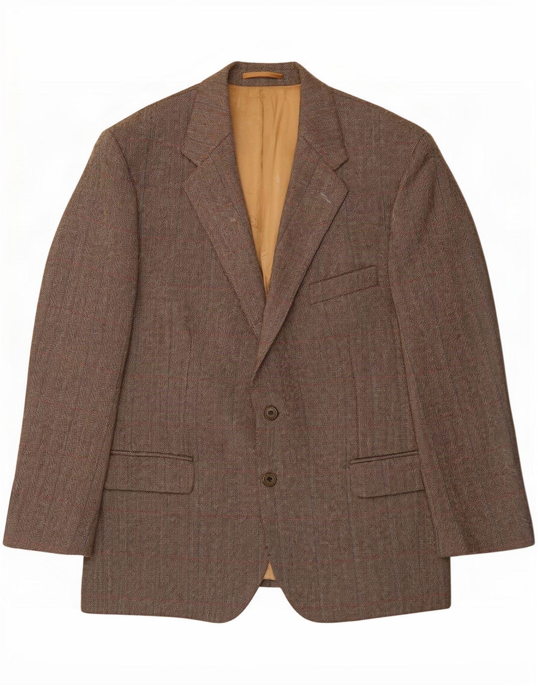 Magee Veste blazer à 2 boutons pour homme UK 46 3XL Gris à chevrons Laine vierge