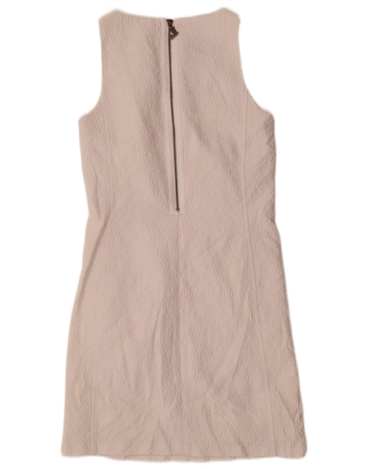 DESIGUAL Womens Sleeveless Sheath Dress EU 38 Medium White Geometric