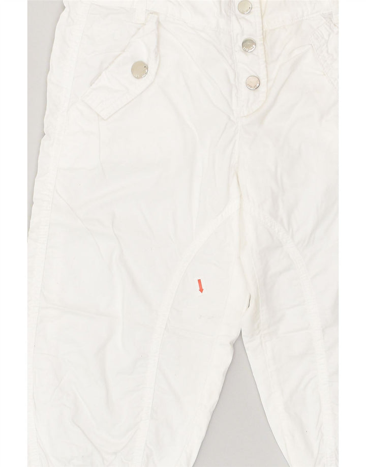LIU JO JUNIOR Girls Slim Chino Trousers 11-12 Years W26 L20  White Cotton | Vintage Liu Jo junior | Thrift | Second-Hand Liu Jo junior | Used Clothing | Messina Hembry 