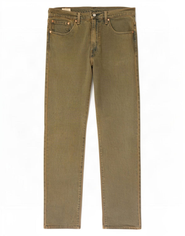 Męskie spodnie zwężane Levi's 502 W34 L34 Zielona bawełna