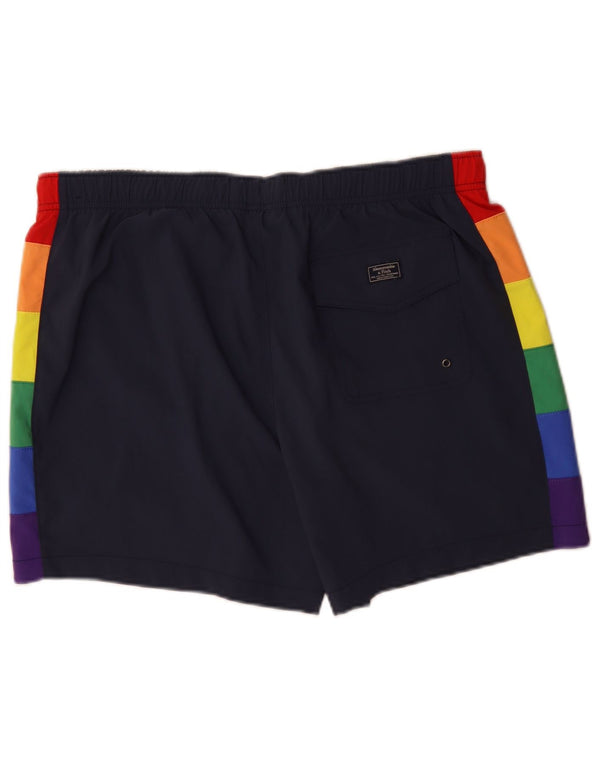 Abercrombie & Fitch muške kratke kupaće hlače XL Blue Colourblock Sport