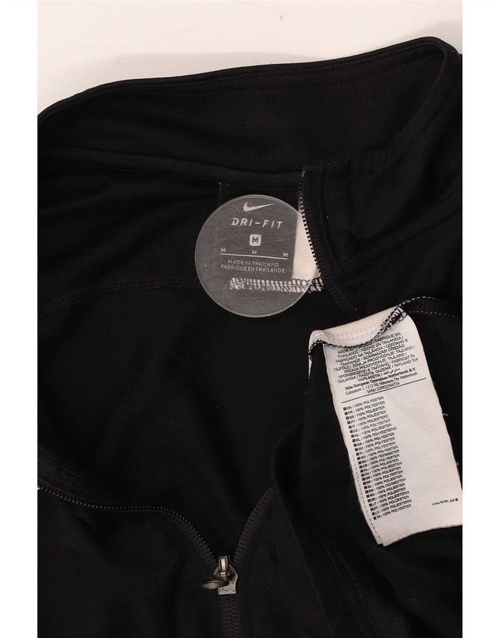 Nike Mens Dri Fit tréningruha felső kabát középfekete Colourblock poliészter