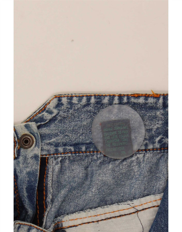 Vintage Dame Denim Nederdel IT 42 Medium W28 Blå Bomuld