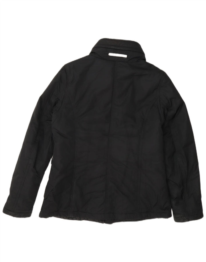 Slam Wattierte Damenjacke mit Kapuze, UK 14, Mittelschwarz, Polyester
