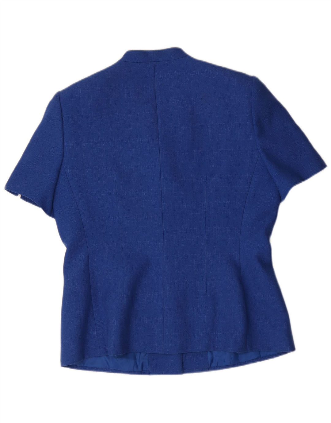 Kasper Veste blazer à manches courtes 4 boutons pour femme UK 14 Large Bleu