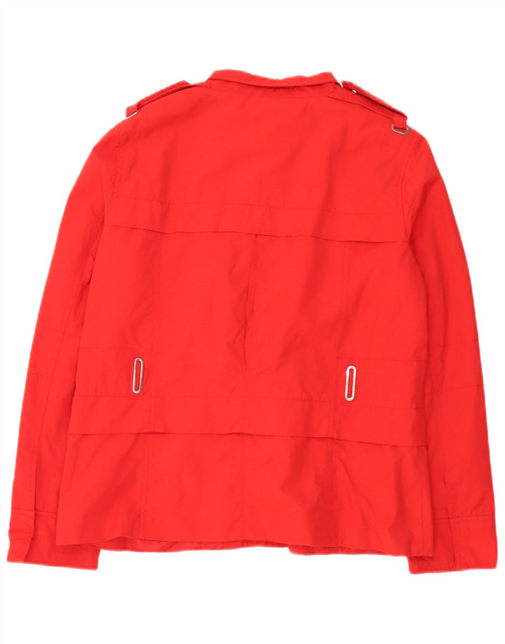 Zara Womens Military Jacket UK 18 XL Red Cotton