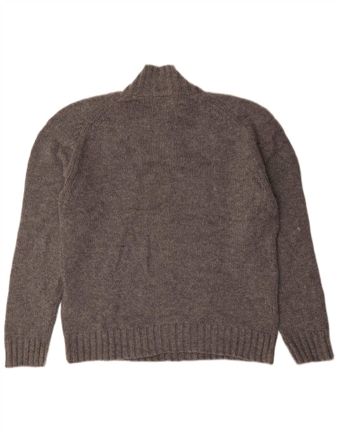 Marks & Spencer Herre Autograph Button Neck Jumper Sweater Large Grå