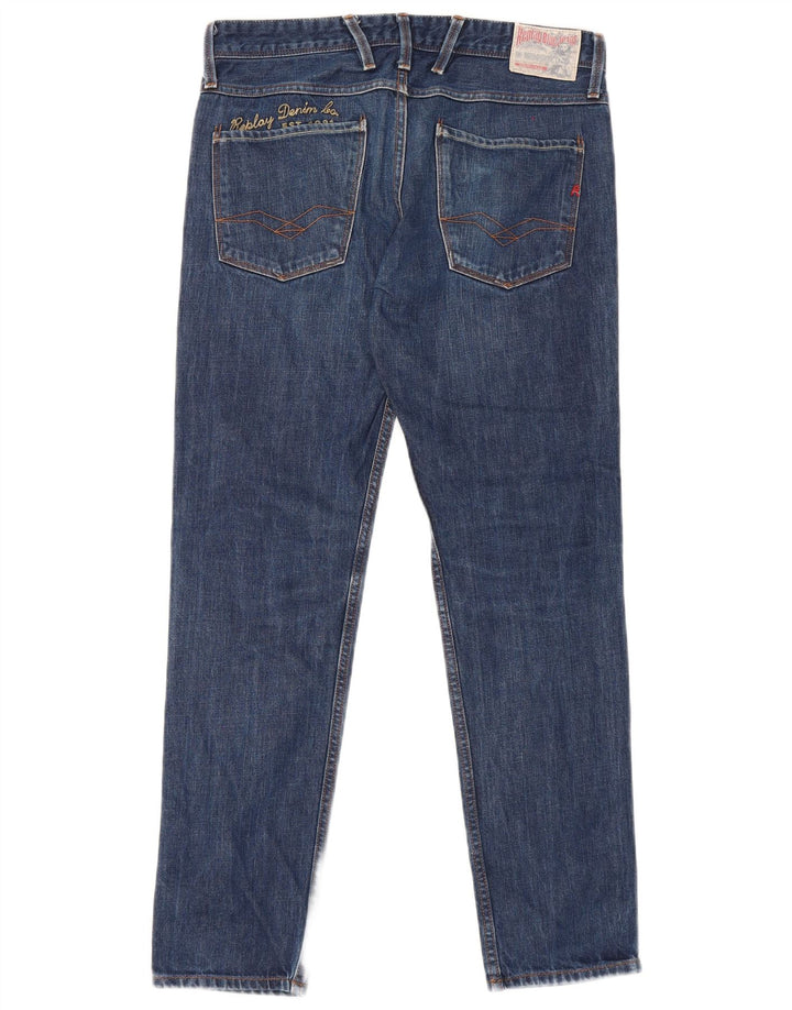 Jeans slim da uomo Replay W32 L32 cotone blu