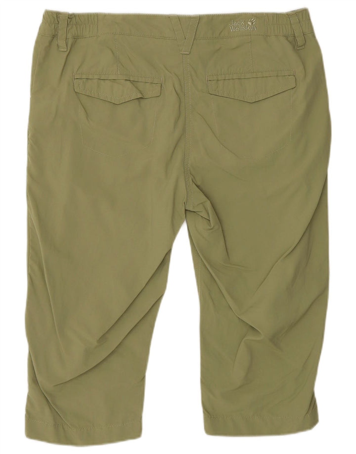 JACK WOLFSKIN Womens Bermuda Shorts UK 10 Small W32 Green Polyamide