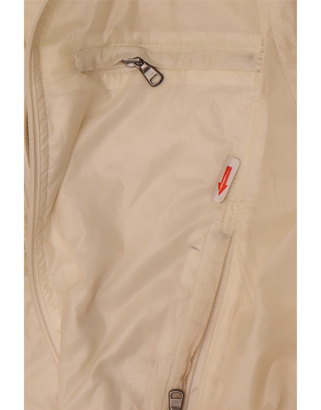 Calvin Klein Jeans Chaqueta Bomber para Mujer UK 40 Grande Poliamida Blanco Roto