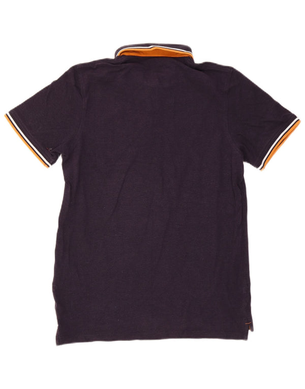 Polo da uomo Jack & Jones grande in cotone a righe viola