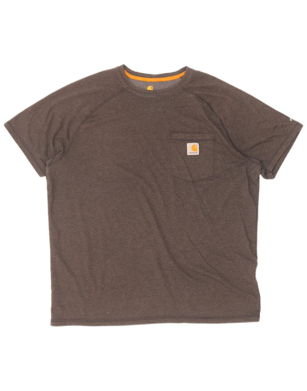 Carhartt Herren Relaxed Fit T-Shirt Top Large Grau Baumwolle