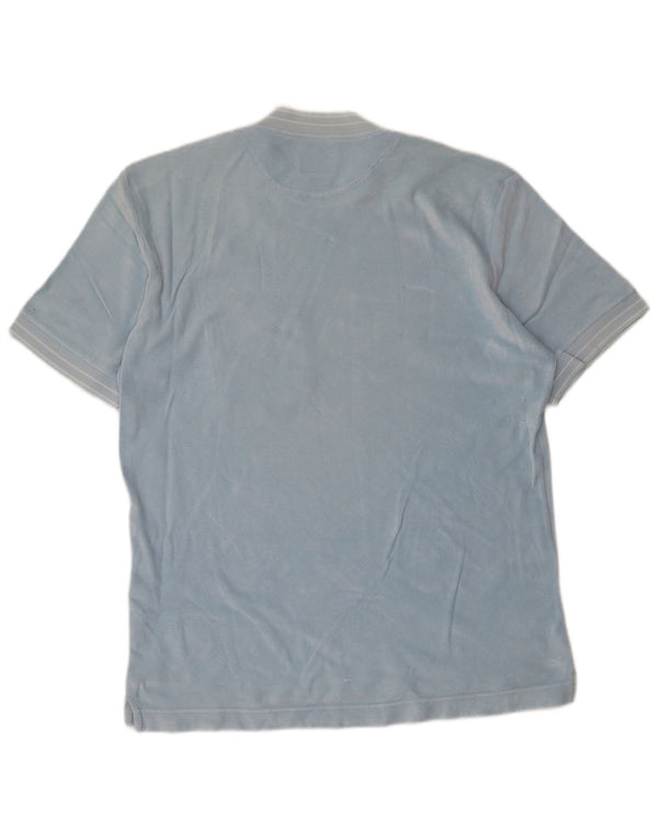 T-shirt uomo Gas Top Large in cotone blu