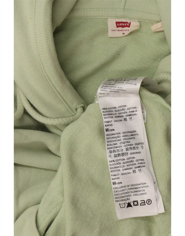 Levi's Womens Hoodie Jumper UK 14 Medium Green Cotton