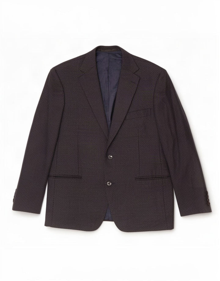 Marks & Spencer Herren-Blazer mit 2 Knöpfen, Gr. 42, groß, marineblau, geometrisch
