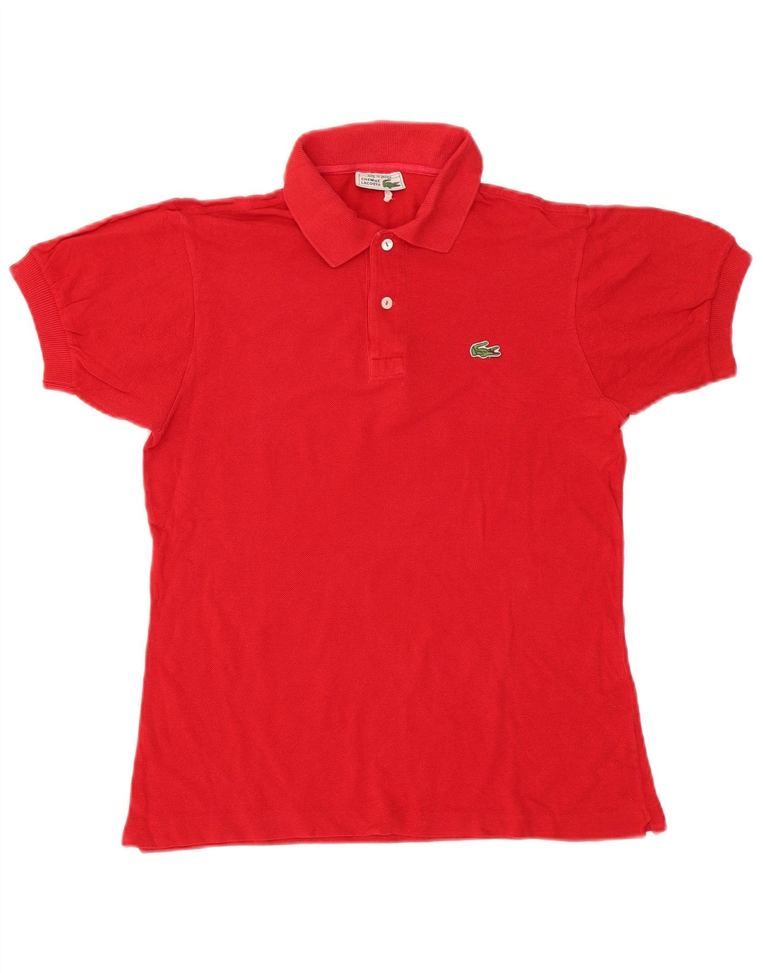 Lacoste Mens Polo Shirt Size 3 Small Red Cotton