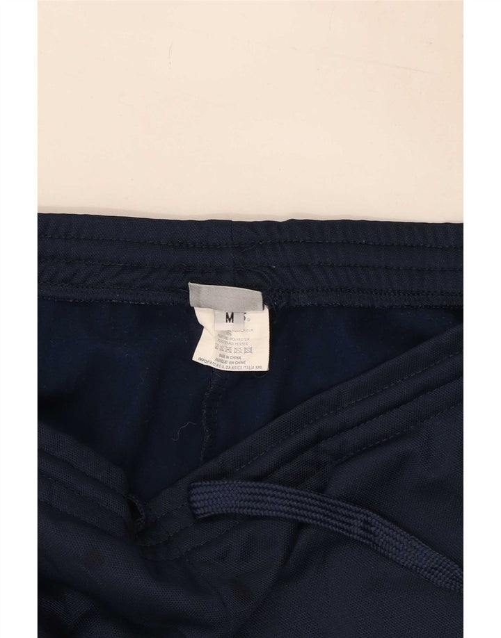 Asics Mens Tracksuit Trousers Medium Navy Blue Polyester