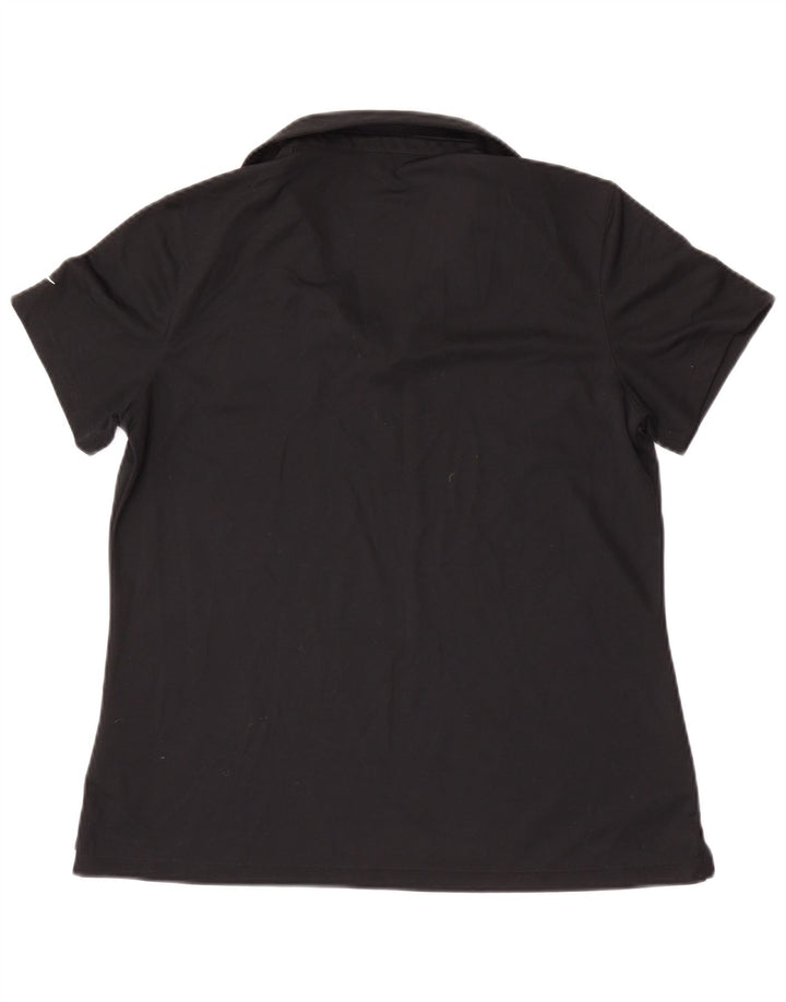 Nike Womens San Francisco Polo Shirt UK 14 Large Black Polyester