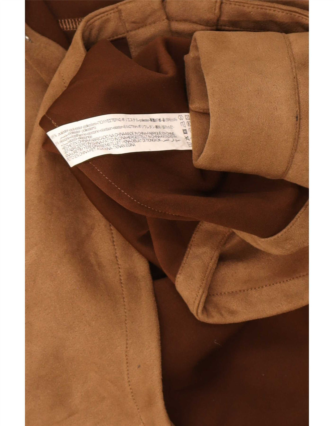 Zara Mens Hooded Lumberjack Shirt Medium Brown Polyester