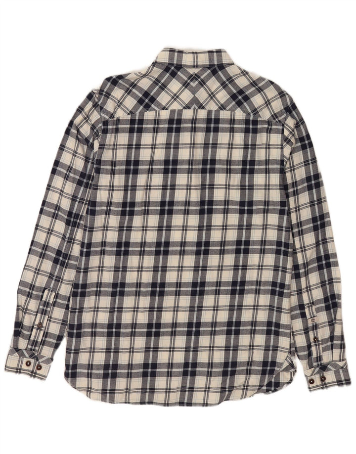 Timberland Camicia da uomo in flanella vestibilità regolare in cotone a quadri blu medio