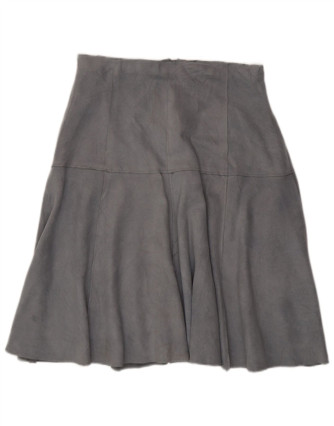 Zara Womens Suede Skirt Large W30  Blue