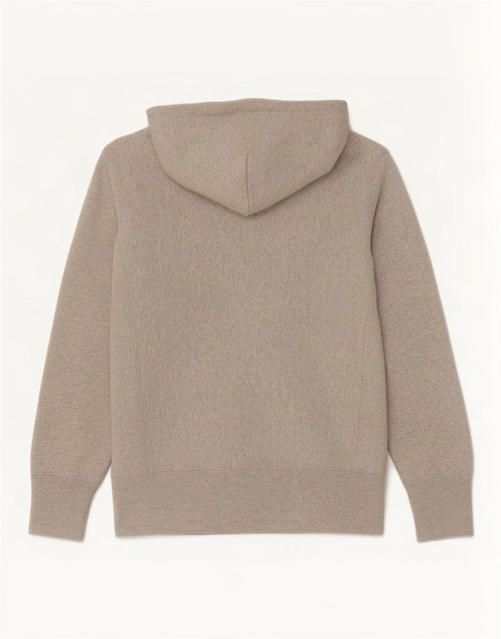 Felpa con cappuccio grafica Champion Reverse Weave da uomo in cotone grigio medio