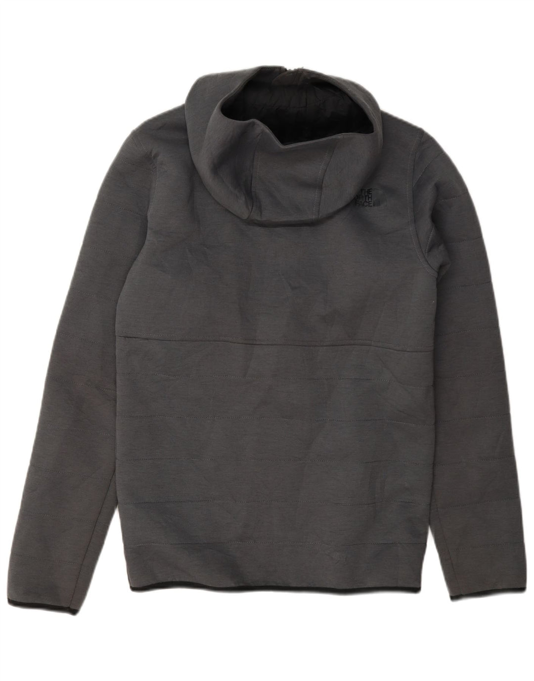 The North Face Mens Hooded Padded Jacket UK 34 XS Grey Polyester