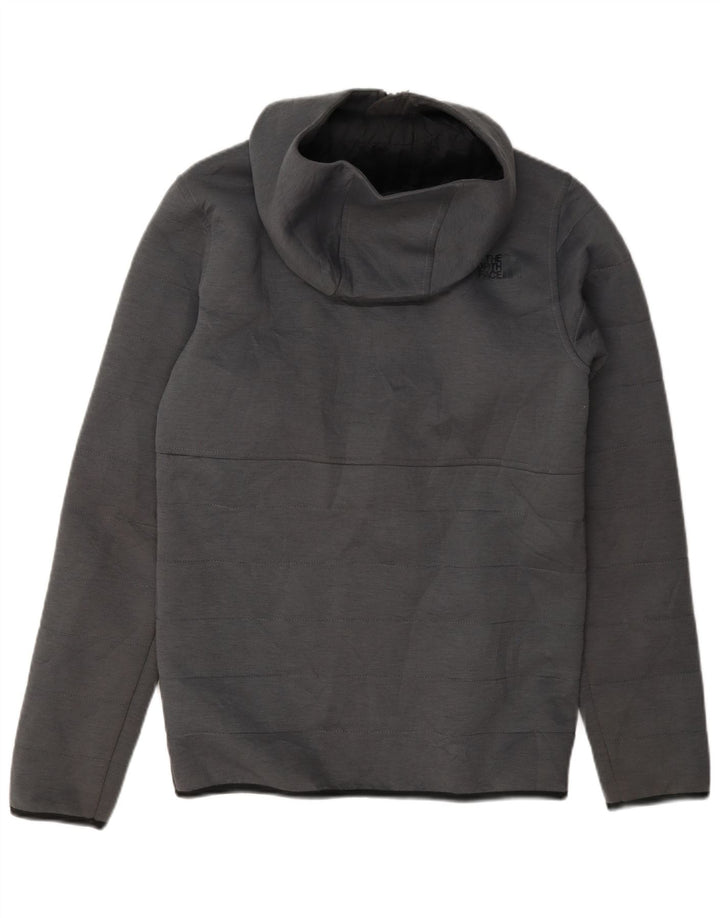 The North Face Mens Hooded Padded Jacket UK 34 XS Grey Polyester