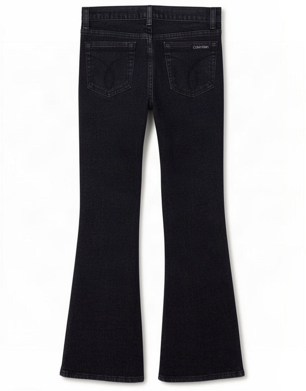 Calvin Klein Damen Schlagjeans US 6 Medium W28 L32 Marineblaue Baumwolle Produktbeschreibung Etikettengröße:  Marke: