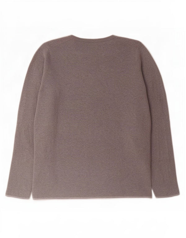 Massimo Dutti Herre Crew Neck Jumper Sweater Medium Grey Bomuld