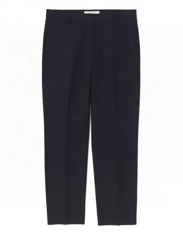 Marks & Spencer Womens Chino Trousers UK 10 Small W30 L28 Navy Blue