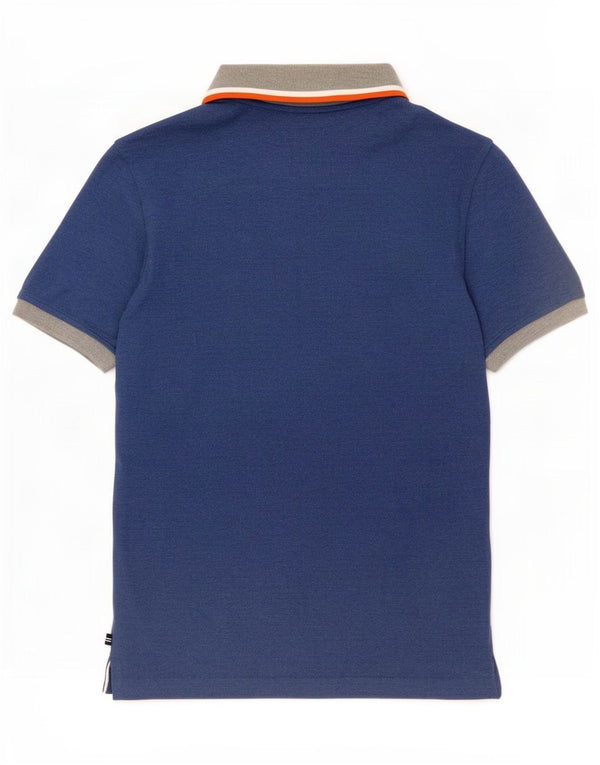 Nautica Boys Polo Shirt 14-15 år XL Blå Colourblock Bomuld