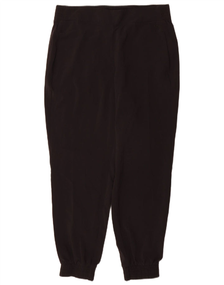Calvin Klein Womens Tracksuit Trousers Joggers UK 14 Medium Black Polyester