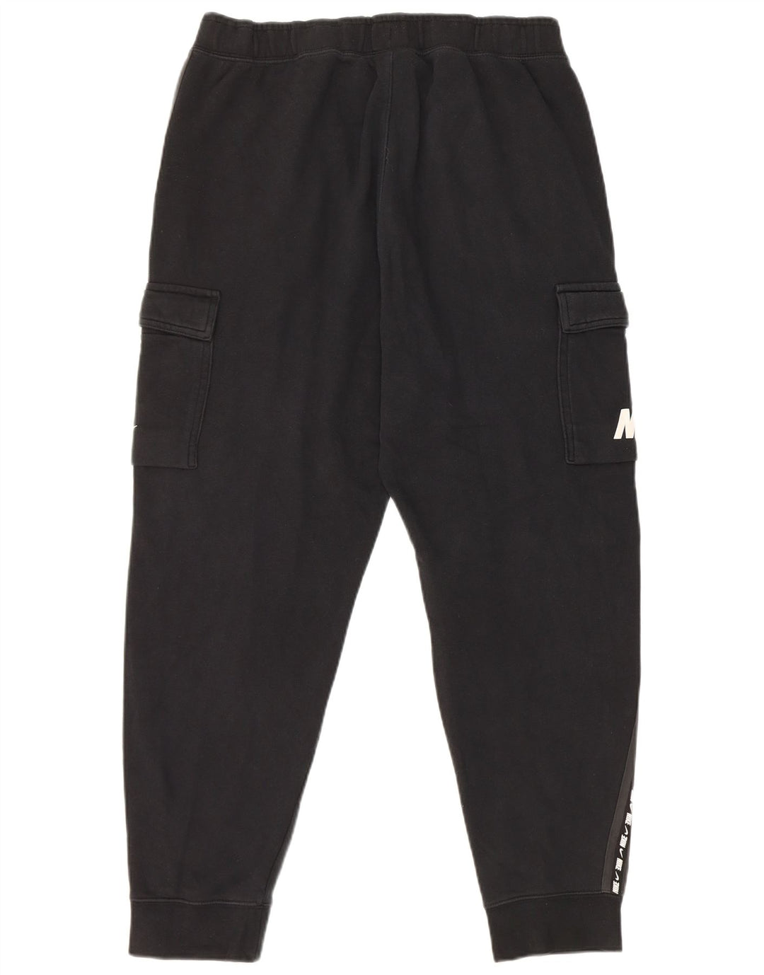 Nike Mens Graphic Cargo Tracksuit Trousers Joggers Medium  Black Cotton