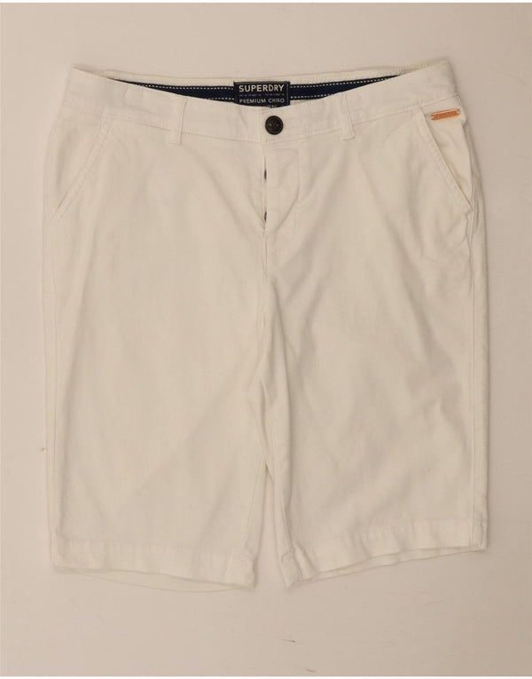 Женские шорты чинос Superdry Regular UK 10, маленькие W30, белые